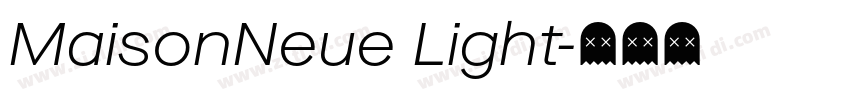 MaisonNeue Light字体转换